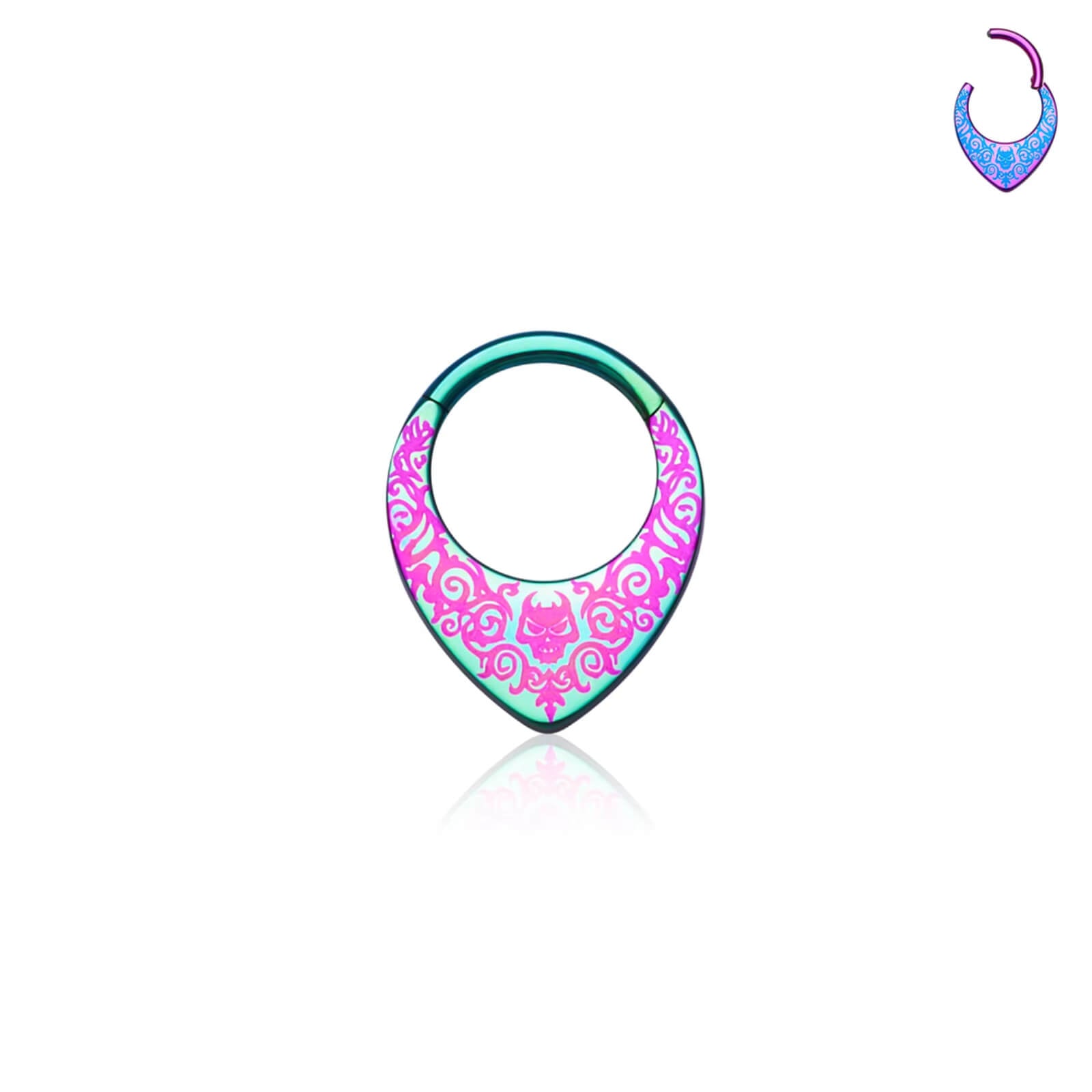 Titanium round earrings and nose rings