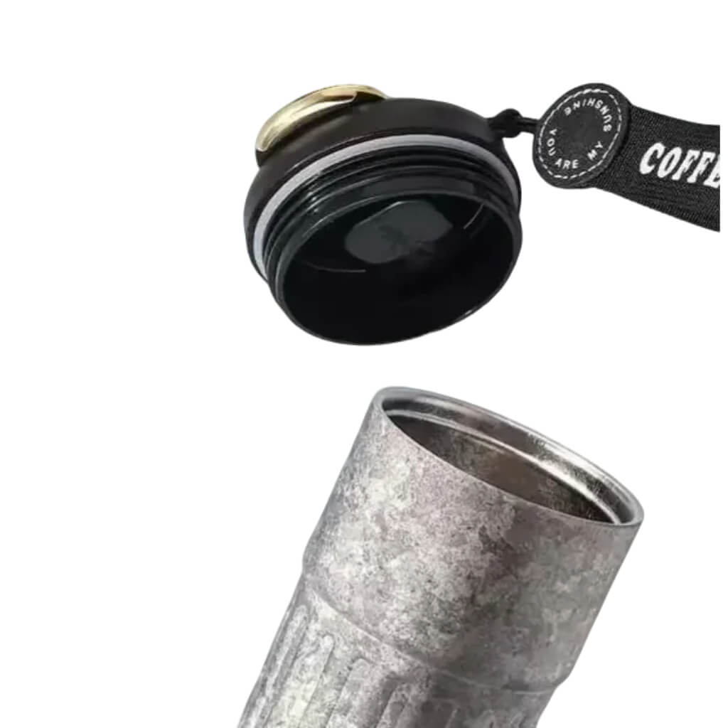 Titanium temperature display coffee cup