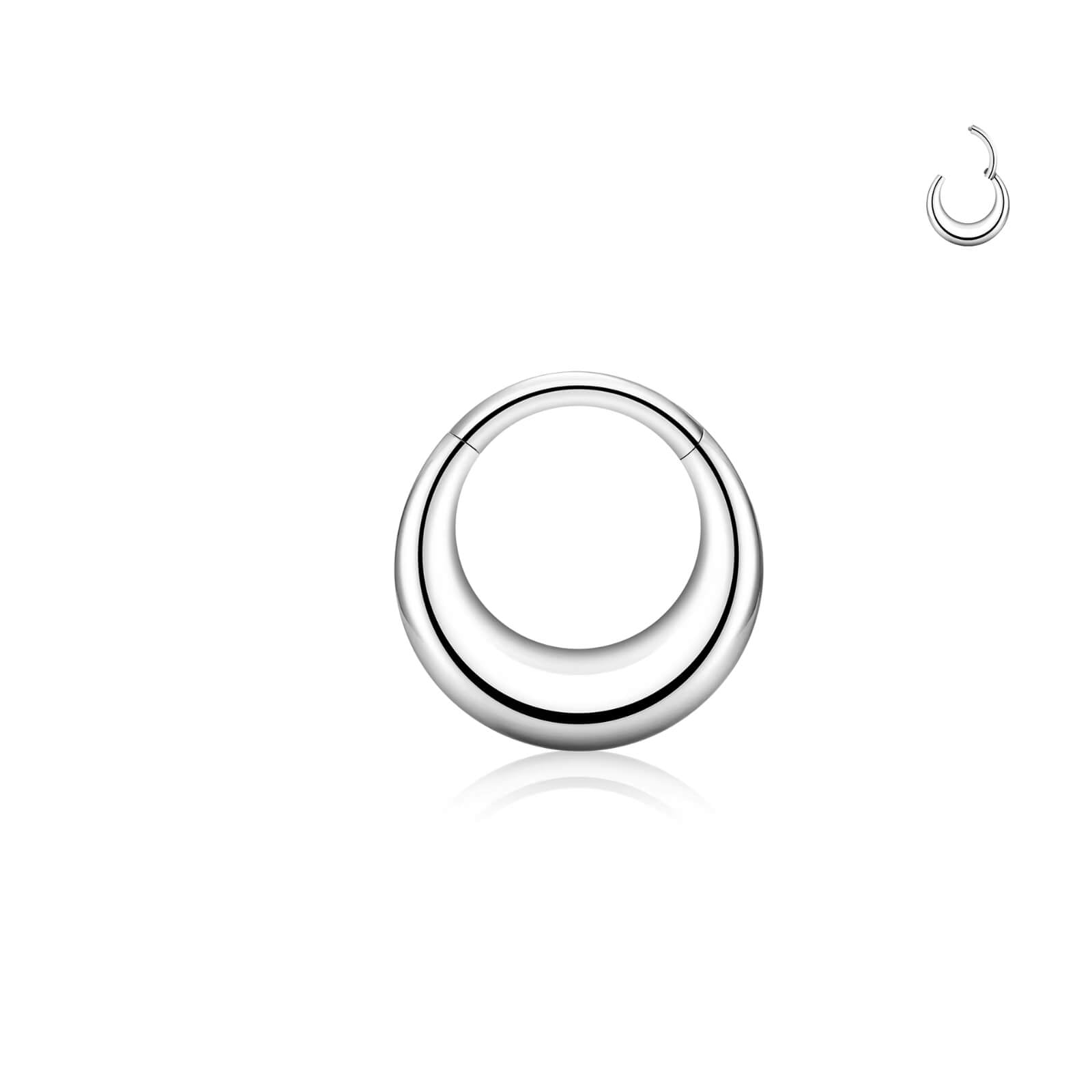 Titanium round earrings and nose rings