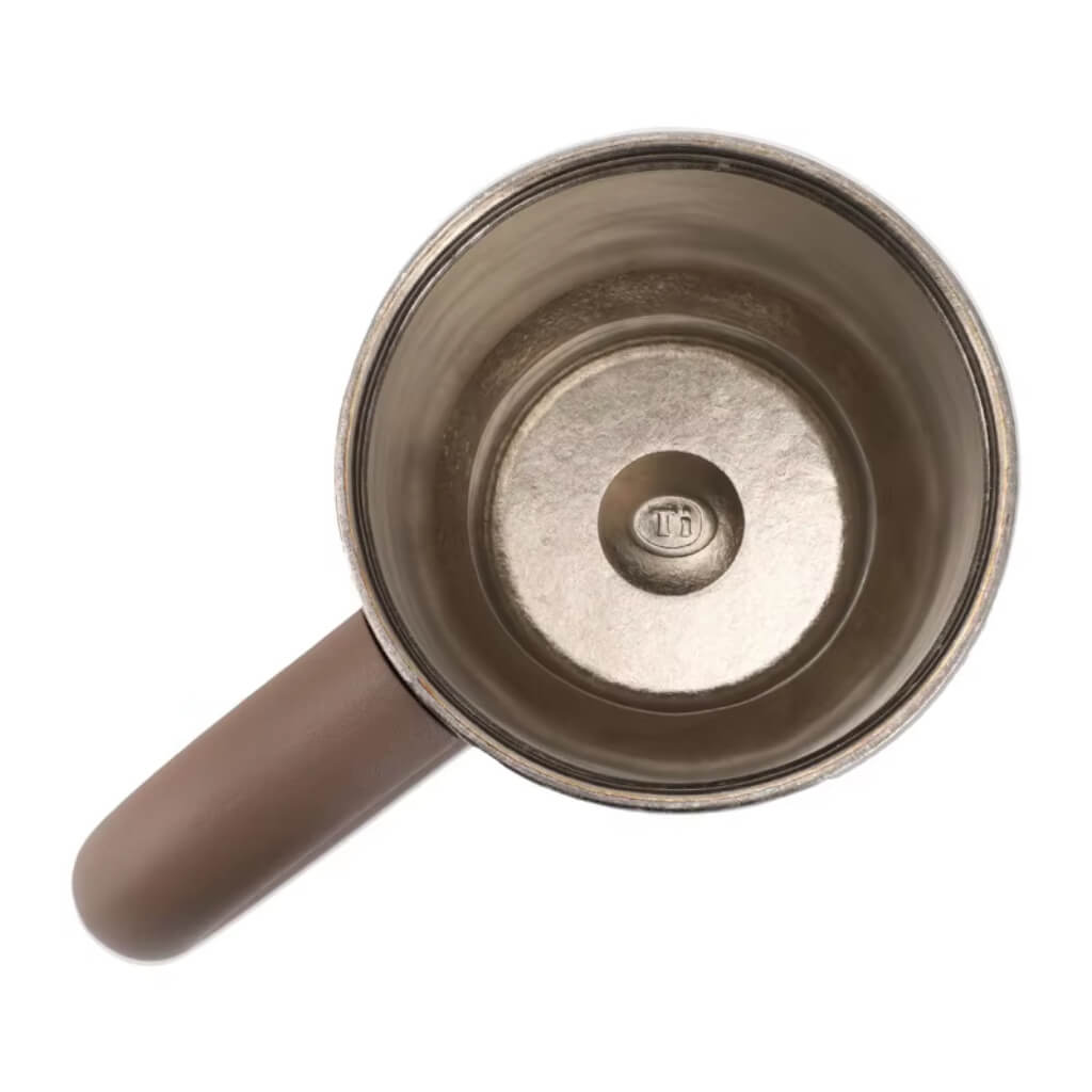 Large capacity pure titanium thermos cup