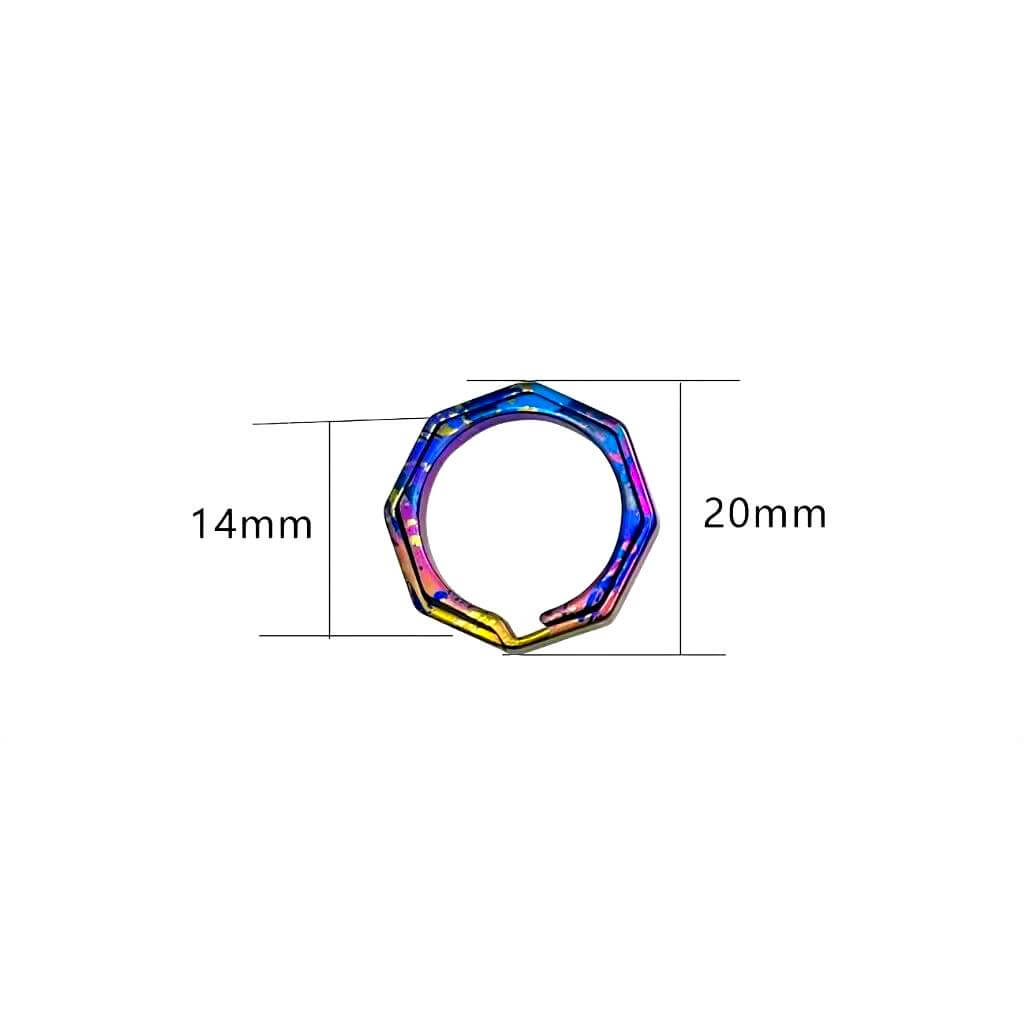 Rainbow titanium accessory
