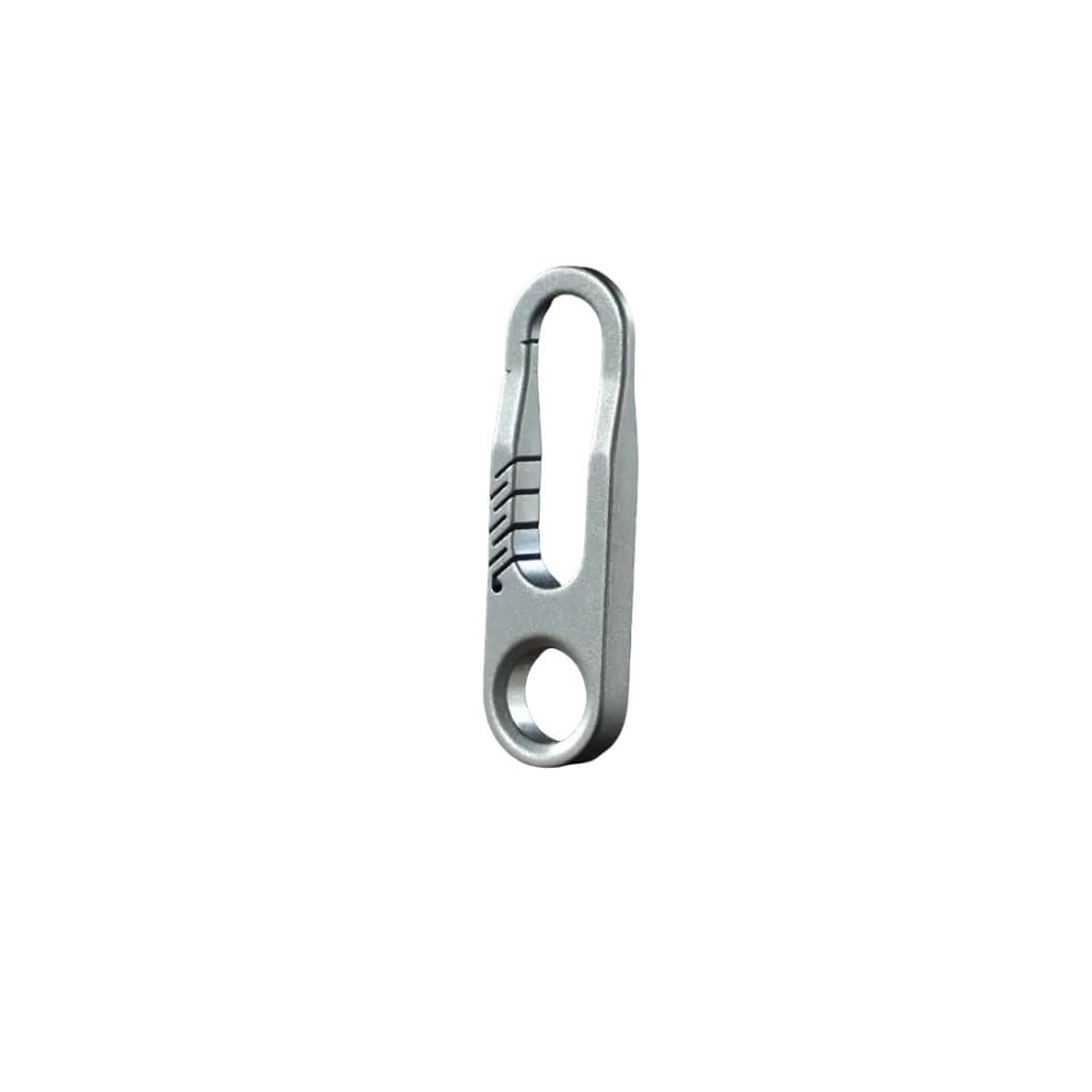 Silver Titanium Zipper lock