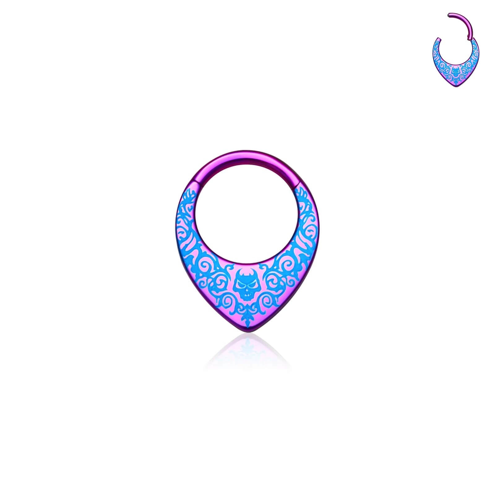 Titanium round earrings and nose rings