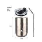 Pure titanium beer cup