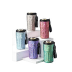 Titanium temperature display coffee cup