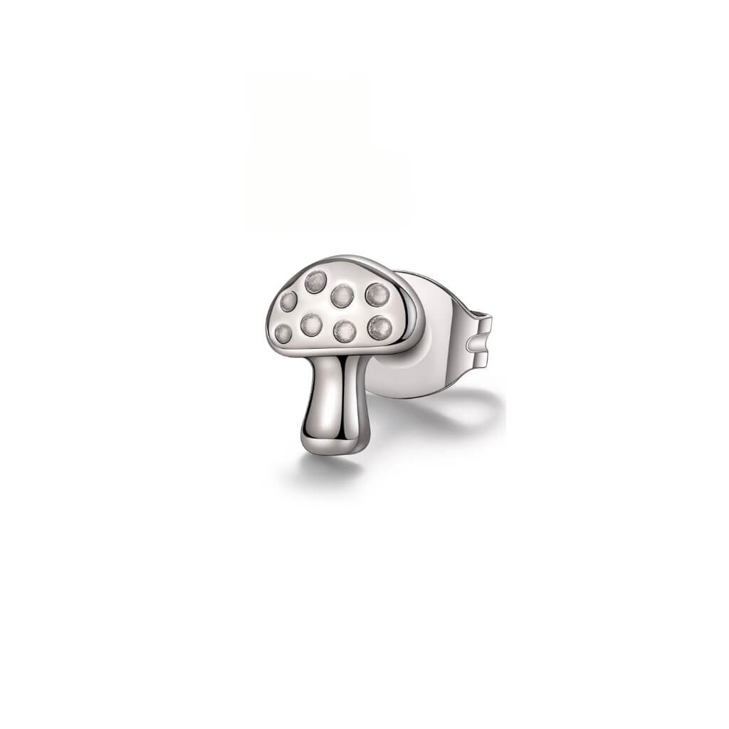 Titanium round earrings