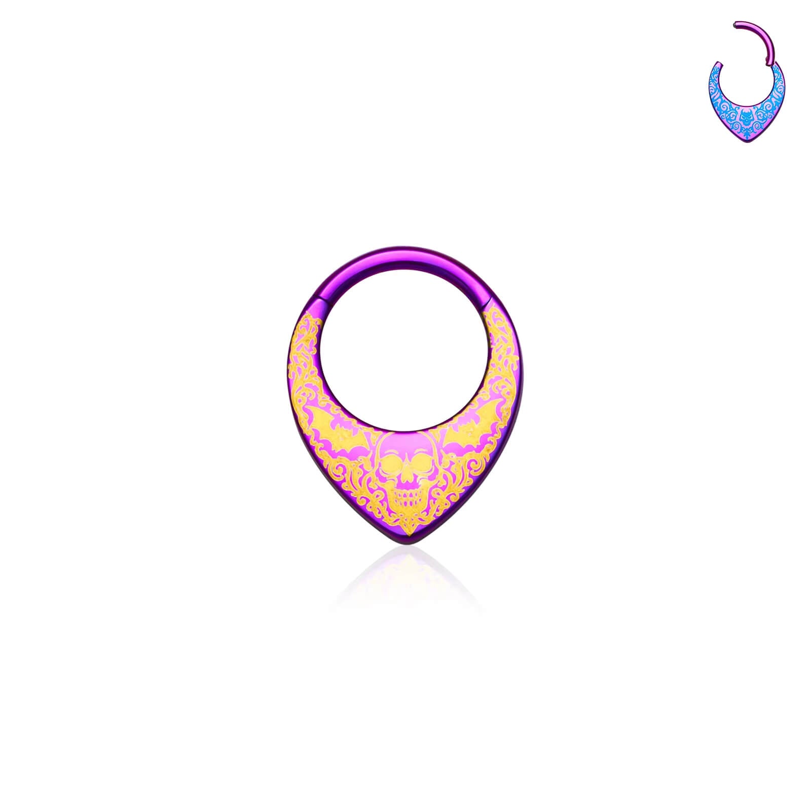 Titanium round earrings and nose rings