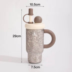 Large capacity pure titanium thermos cup