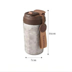 Pure titanium insulated coffee cup