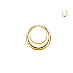 Titanium round earrings and nose rings