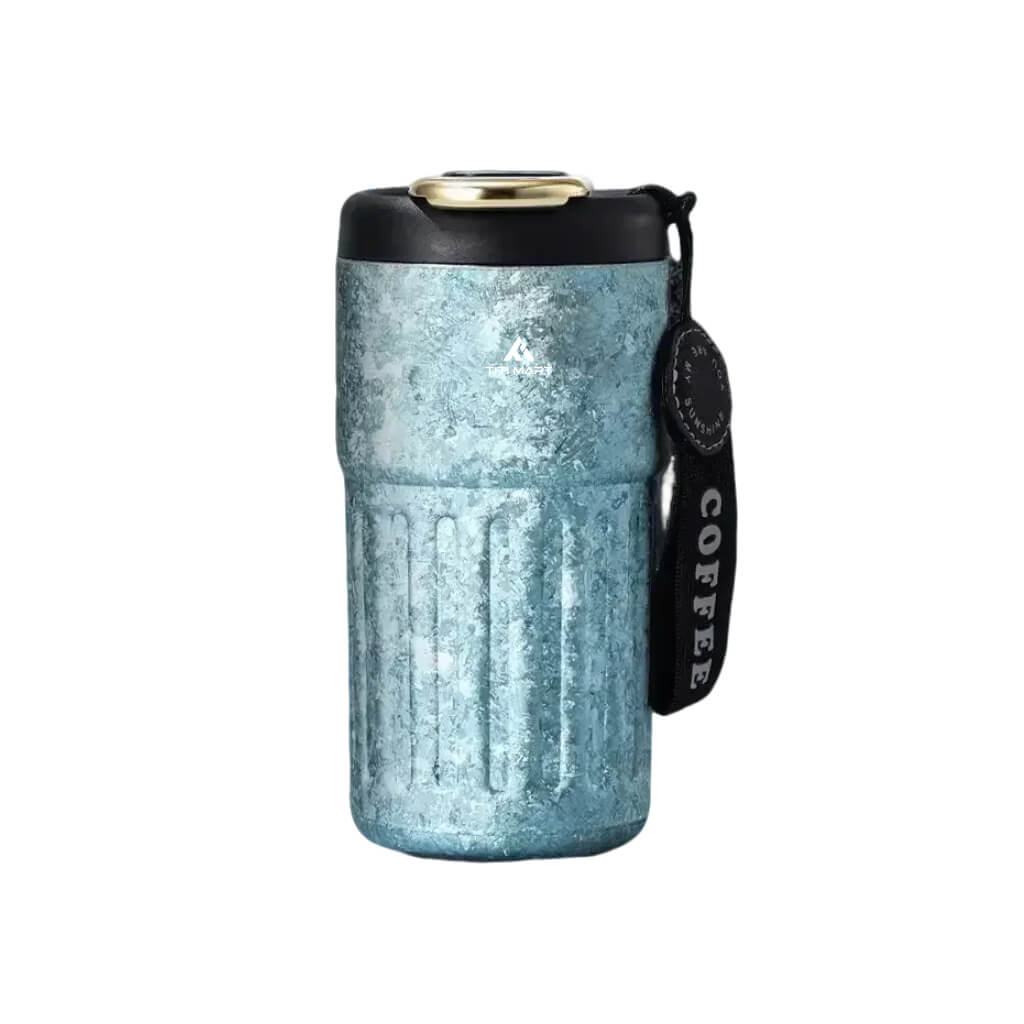 Titanium temperature display coffee cup