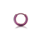 Titanium round earrings