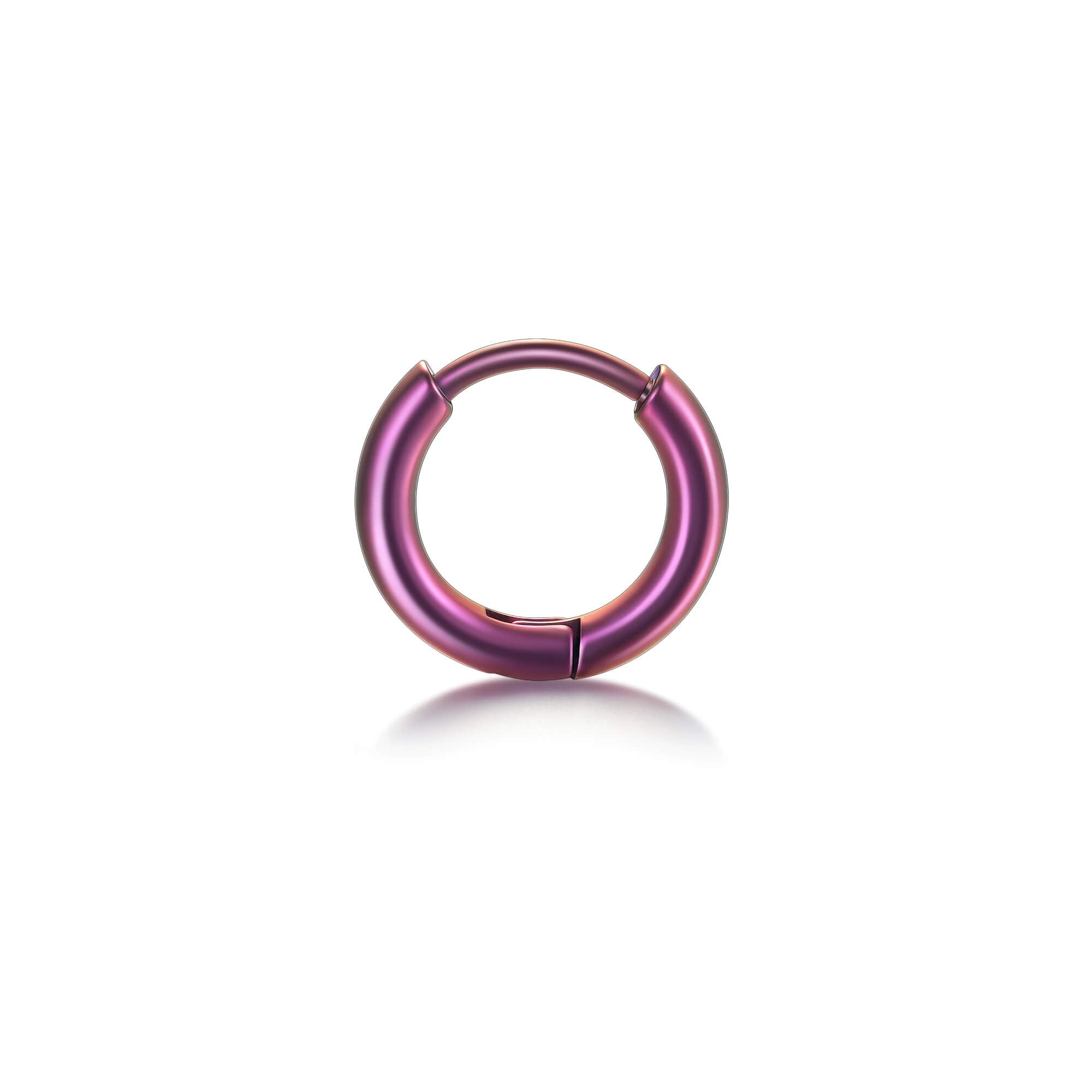 Titanium round earrings