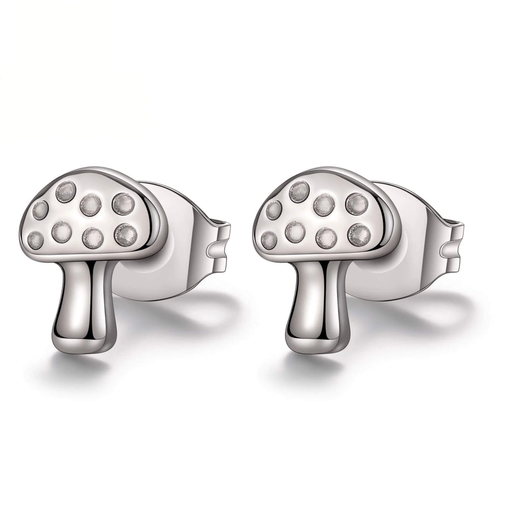 Titanium round earrings