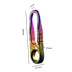 Anodized Titanium Zipper lock