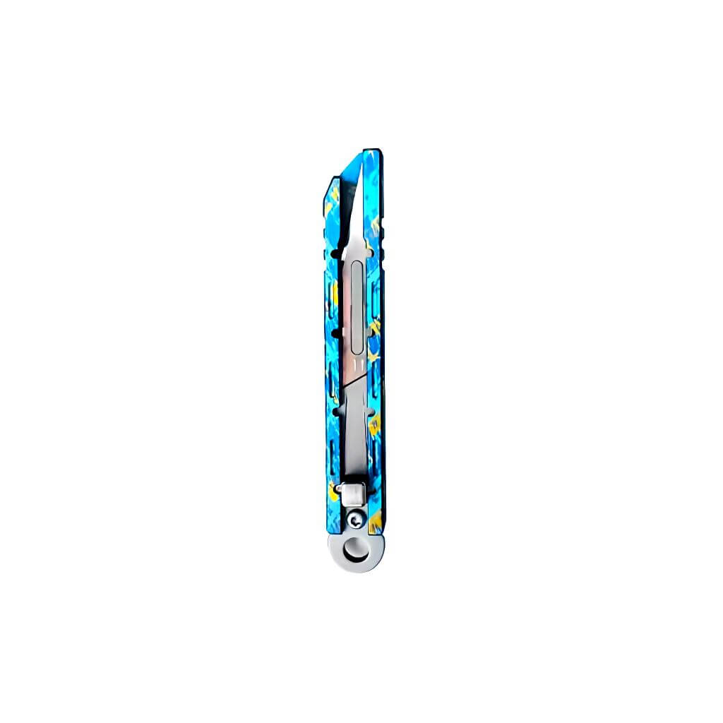 Anodized titanium utility knife