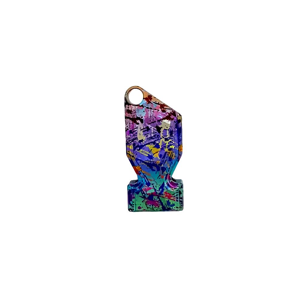 Anodized titanium whistle