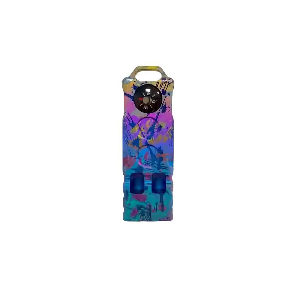 Titanium whistle with compass